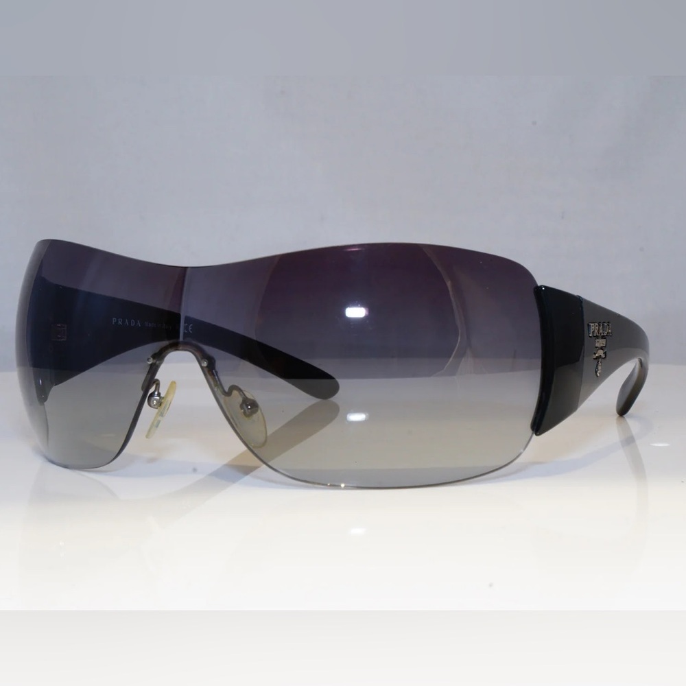 Prada Black And Gray Gradient Shield Sunglasses - image 1